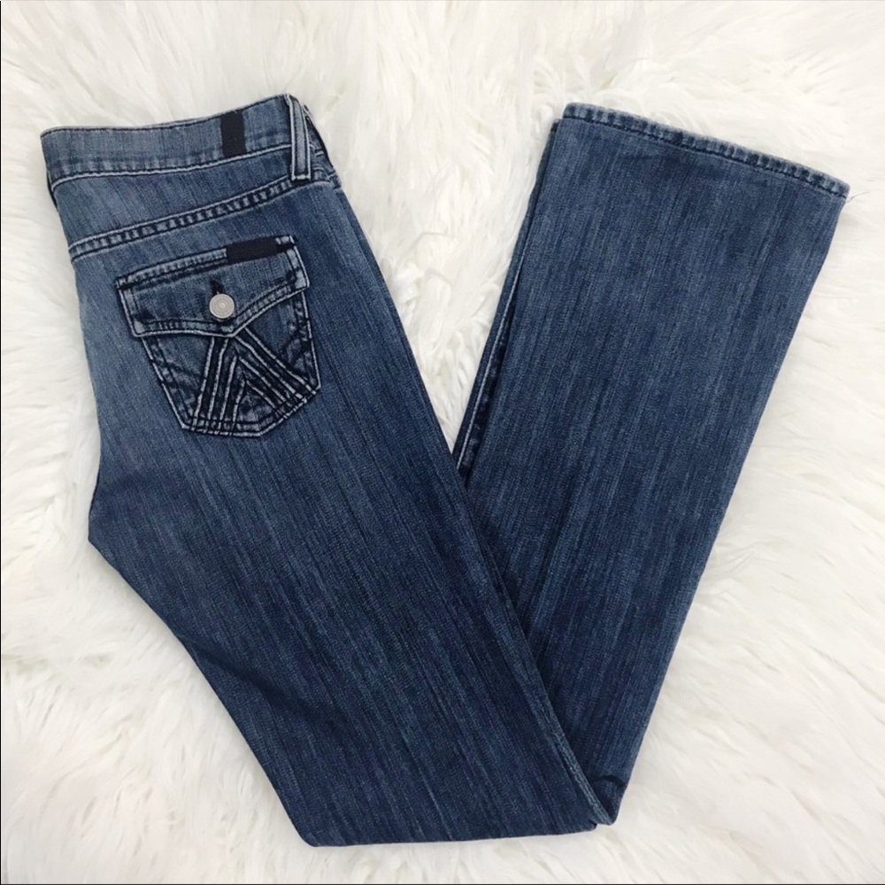 7 FAM Flap Button A Pocket Jeans Size 26
